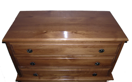 dresser after refinishing