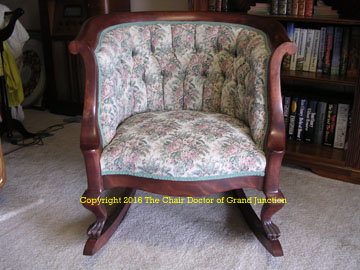 rocker after upholstery