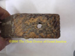 Glue on leg before cleaning