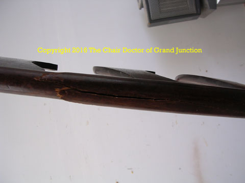 Rush rocker back support before repair