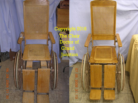 Antique wheelchair