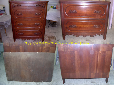 cherry dresser to credenza