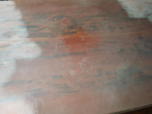 Epoxy covered picnic table